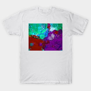 Purple Red Floral T-Shirt